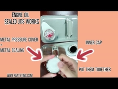 Boîtes en fer blanc vides 4liter 1gallon d'huile à moteur