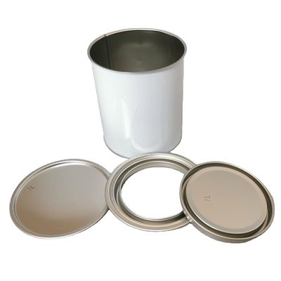 acheter Peinture Tin Cans de voiture seau rond de peinture en métal de 4 litres avec le couvercle online manufacture