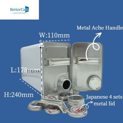 acheter L'huile à moteur en métal 4L Tin Can Round Shape With a adapté la poignée aux besoins du client online manufacture