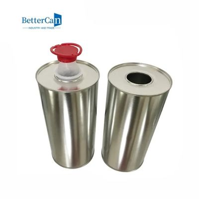 acheter Métal rond de 1 litre Tin Can Cylinder Shaped D84*H210mm avec le couvercle online manufacture