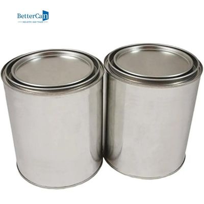 acheter Boîtes de peinture vides en métal de 2 pintes avec des couvercles, seaux de peinture de bidon de taille de pinte online manufacture
