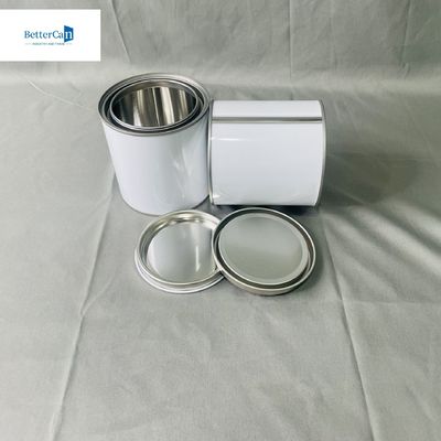acheter Couche blanche colle adhésive Peinture étain boîtes rondes Résistant aux produits chimiques online manufacture