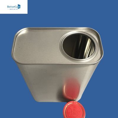 Bidons personnalisables de peinture de 500ml 1L, Tin Cans rectangulaire vide
