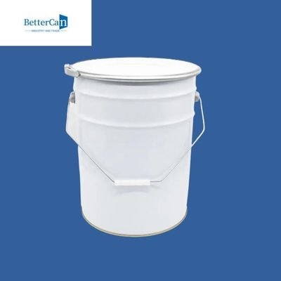 Tambour métallique antirouille de seau de peinture en métal type rond de 20 litres