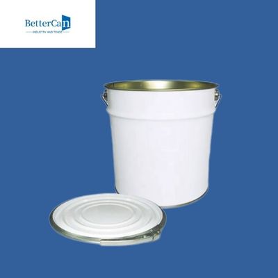 Seau conique de peinture en métal 5 litres - Fût métallique de 20 litres pour stocker des liquides