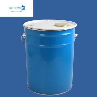 Seau vide 20L de peinture en métal seau blanc de peinture de 5 gallons avec la taille ajustable