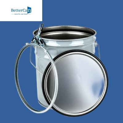 La boîte de peinture d'extérieur en métal, vident l'acier Pail With Lid de 5 gallons