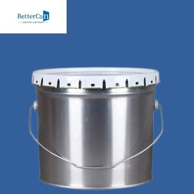 Seau conique de peinture en métal 5 litres - Fût métallique de 20 litres pour stocker des liquides