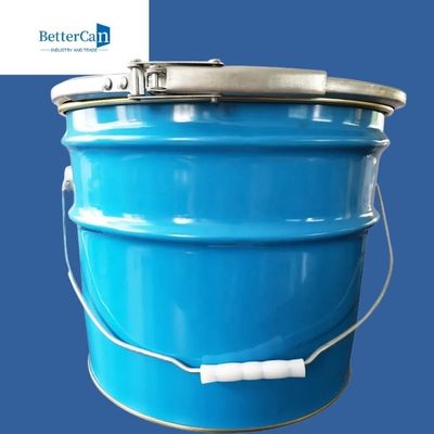 Seau léger de peinture en métal seau d'acier inoxydable de 5 gallons avec le couvercle
