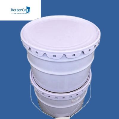 Tambour métallique antirouille de seau de peinture en métal type rond de 20 litres