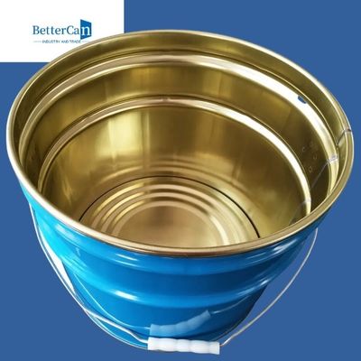 Le métal rescellable peignent le seau de Pail Bucket Metal Five Gallon avec le couvercle de poignée