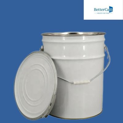 Fer-blanc seaux de peinture de 5 gallons, seau en métal 20L avec le couvercle