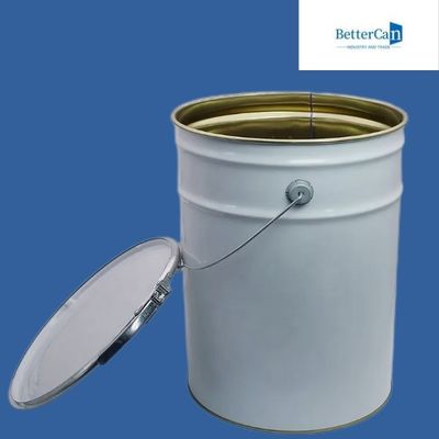 seau de peinture en métal du rond 20l Fût métallique de 5 gallons, avec le couvercle à visser