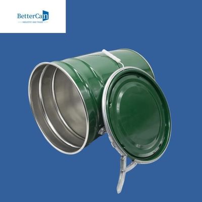 Fer-blanc seau en métal de 3,5 gallons, seau en acier de 5 gallons avec le couvercle