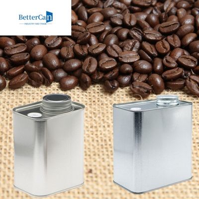 les boîtes métalliques de thé en métal 200g vident 8 onces Tin Containers 116x60x100mm avec la valve