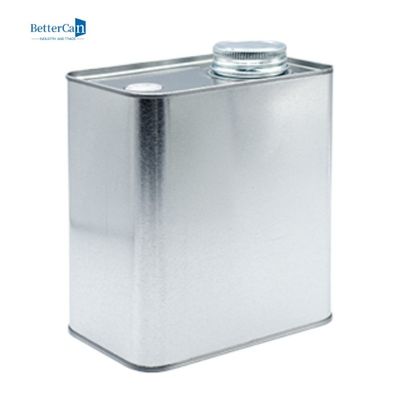 café Bean Tin Rust Resistant Square Tea Tin Cans en métal 9Oz