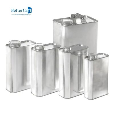Le métal de 1 gallon peut contenir l'étain carré d'huile de 4 litres avec la poignée en métal