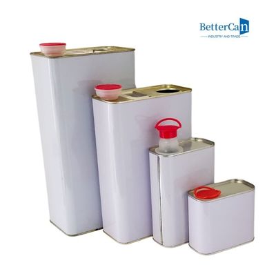 Le métal de 1 gallon peut contenir l'étain carré d'huile de 4 litres avec la poignée en métal