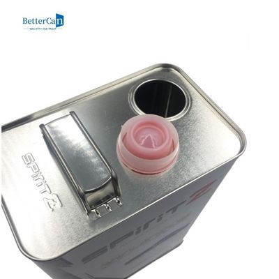 Étain rectangulaire d'huile à moteur huile de moteur de 1 gallon Tin With Pressure Cap
