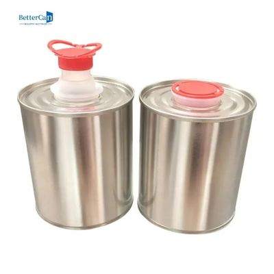 Logo rond de boîte de conserve en métal 1L imprimé pour l'huile de moteur