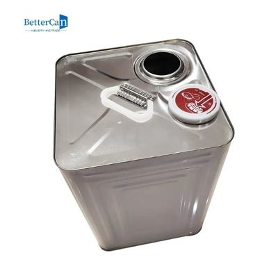 Chapeau carré de Tin Can 20L Tin Oil Container With Pressure de fer-blanc