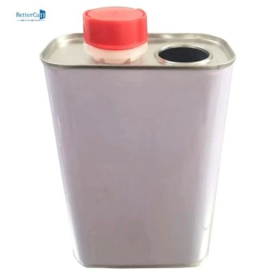 métal carré du joint 1L plat Tin Containers L105*W60*H180 avec le couvercle de vis