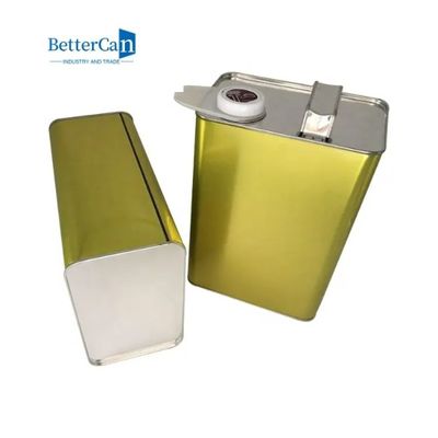 L'étain d'huile à moteur ISO90001 4 litres emballage en métal de style de 1 gallon F étame avec le couvercle en métal