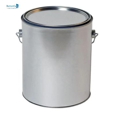 Videz les boîtes de 1 de gallon peinture en métal peignent des pots avec le couvercle/métal Carry Handle