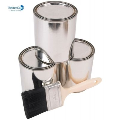 Peinture Tin Cans de voiture seau rond de peinture en métal de 4 litres avec le couvercle