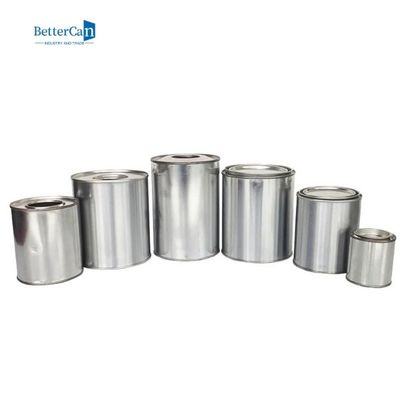 Boîtes de peinture vides en métal de 2 pintes avec des couvercles, seaux de peinture de bidon de taille de pinte