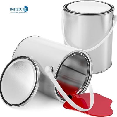 Autour 5 du gallon vide Tin Buckets Bulk du conteneur 1,3 de peinture d'industrie de bidons de peinture de litre
