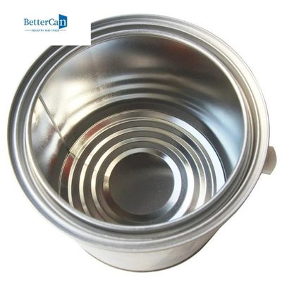 Boîtes vides rondes de 1 peinture de gallon, peinture sans doublure Tin Pails de 1 quart