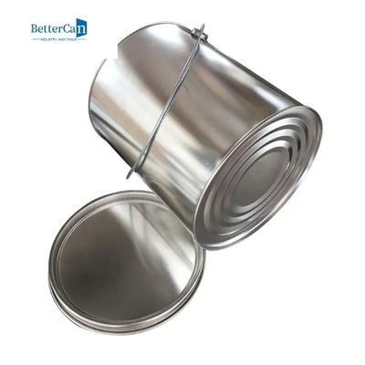 Peinture ronde Tin Cans Container   boîtes vides de peinture de gallon en métal 4L