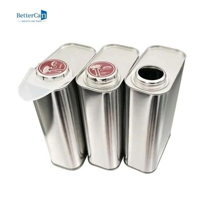 Étain carré de peinture de voiture revêtement Tin Metal Jerry Tin Container de vernis de 1 litre