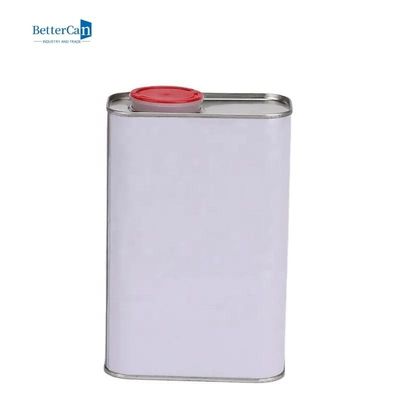 La place métal Tin Canisters de 1 quart, vident les boîtes vides de 1 peinture de gallon avec le couvercle en plastique