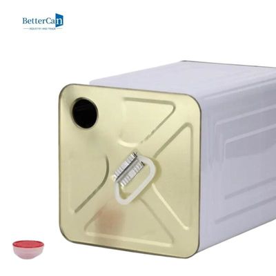 Seau hermétique en métal des conteneurs 20l de fer-blanc de peinture de voiture d'emballage avec le couvercle en plastique