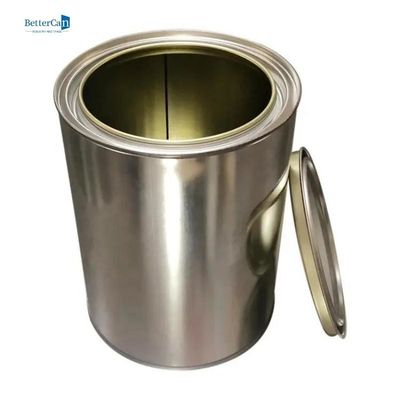 La peinture 3.7L industrielle ronde étame les couvercles faits sur commande de Tin Can Metal With Lever