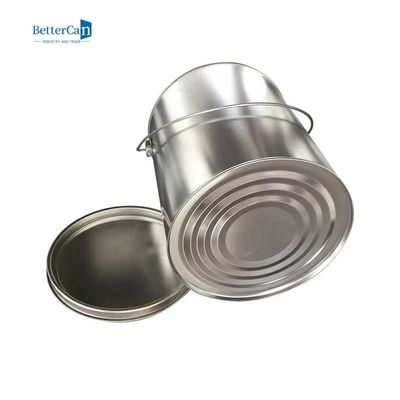 La peinture 3.7L industrielle ronde étame les couvercles faits sur commande de Tin Can Metal With Lever
