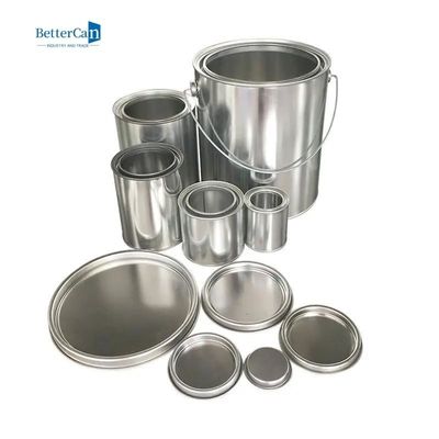 La peinture 3.7L industrielle ronde étame les couvercles faits sur commande de Tin Can Metal With Lever