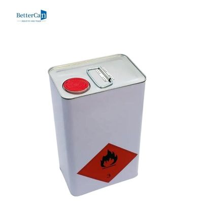 Boîte rectangulaire vide de peinture d'amorce de Tin Cans 2L de place avec les couvercles matériels de compression de fer-blanc