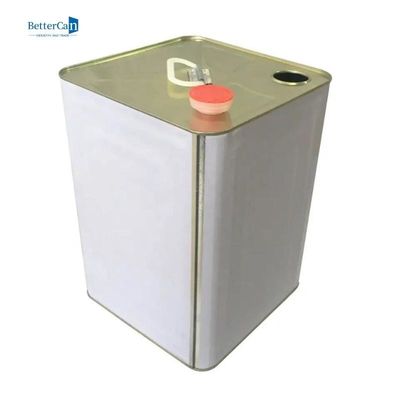 Seau hermétique en métal des conteneurs 20l de fer-blanc de peinture de voiture d'emballage avec le couvercle en plastique