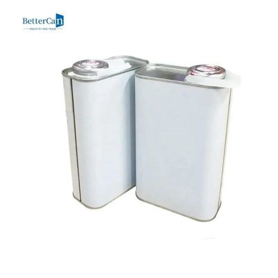 La place métal Tin Canisters de 1 quart, vident les boîtes vides de 1 peinture de gallon avec le couvercle en plastique