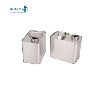 4L vides peignent des conteneurs de Tin Cans Square Oil Tin avec le couvercle