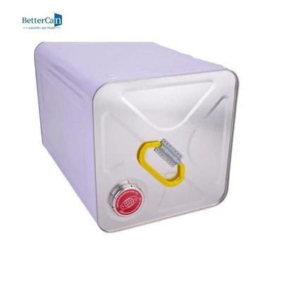 Seau de peinture carré vide en étain métal seau 20L avec couvercle en métal
