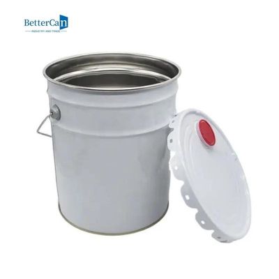 boîte de décoration de peinture de 0.28mm-0.43mm   Rond Tin Bucket Tightly Sealed