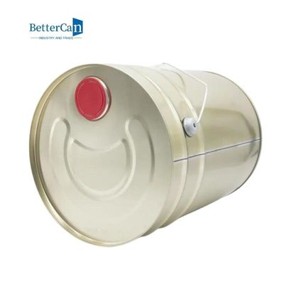 Seaux vides de 5 gallons d'or, rond 20L Tin Bucket Pail