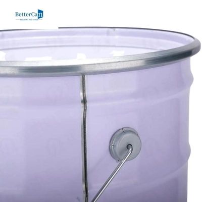 Seau intérieur de fer-blanc d'or, seau blanc viable de seau de 5 gallons