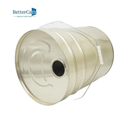 Seaux vides de 5 gallons d'or, rond 20L Tin Bucket Pail