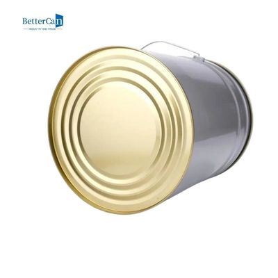 La peinture de décoration blanche peut seau en métal de 5 gallons avec le couvercle ISO9001 approuvé