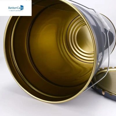 Le métal décorant la peinture peut arrondir cinq seaux de gallon avec des couvercles